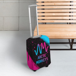 Чехол для чемодана 3D Arctic Monkeys - neon gradient - фото 2