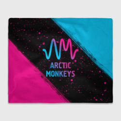 Плед 3D Arctic Monkeys - neon gradient