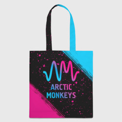 Шоппер 3D Arctic Monkeys - neon gradient