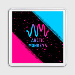 Магнит 55*55 Arctic Monkeys - neon gradient