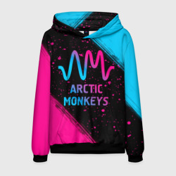 Мужская толстовка 3D Arctic Monkeys - neon gradient