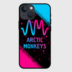 Чехол для iPhone 13 mini Arctic Monkeys - neon gradient
