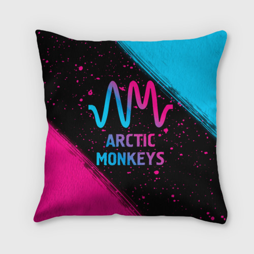 Подушка 3D Arctic Monkeys - neon gradient