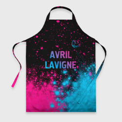 Фартук 3D Avril Lavigne - neon gradient посередине