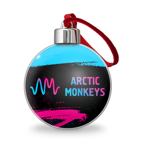 Ёлочный шар Arctic Monkeys - neon gradient по-горизонтали