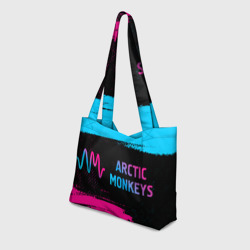Пляжная сумка 3D Arctic Monkeys - neon gradient по-горизонтали - фото 2