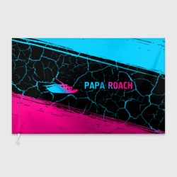 Флаг 3D Papa Roach - neon gradient по-горизонтали