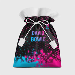 Подарочный 3D мешок David Bowie - neon gradient посередине