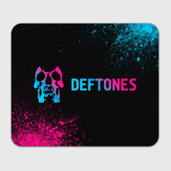 Прямоугольный коврик для мышки Deftones - neon gradient по-горизонтали
