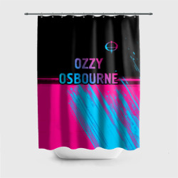 Штора 3D для ванной Ozzy Osbourne - neon gradient посередине