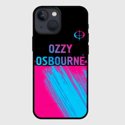 Чехол для iPhone 13 mini Ozzy Osbourne - neon gradient посередине