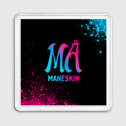 Магнит 55*55 Maneskin - neon gradient