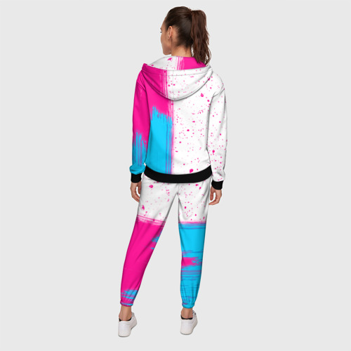 Женский костюм 3D Paramore neon gradient style по-вертикали, цвет черный - фото 4