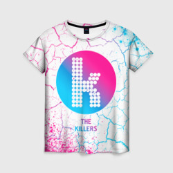 Женская футболка 3D The Killers neon gradient style