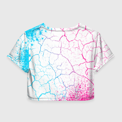 Женская футболка Crop-top 3D The Killers neon gradient style, цвет 3D печать - фото 2