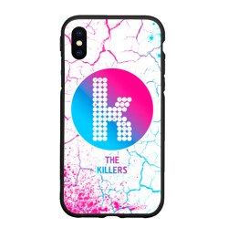 Чехол для iPhone XS Max матовый The Killers neon gradient style