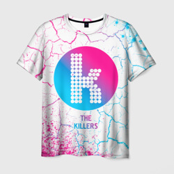 Мужская футболка 3D The Killers neon gradient style