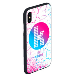 Чехол для iPhone XS Max матовый The Killers neon gradient style - фото 2