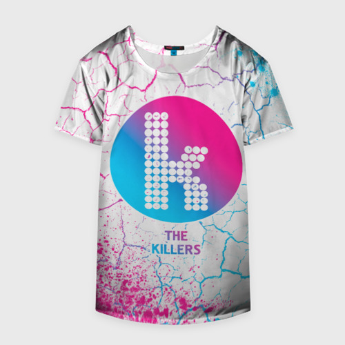 Накидка на куртку 3D The Killers neon gradient style, цвет 3D печать - фото 4