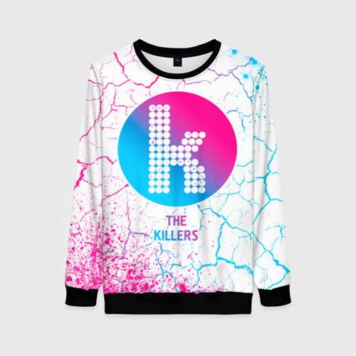 Женский свитшот 3D The Killers neon gradient style, цвет 3D печать