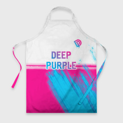 Фартук 3D Deep Purple neon gradient style посередине