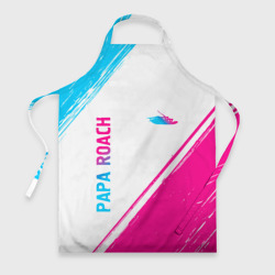 Фартук 3D Papa Roach neon gradient style вертикально