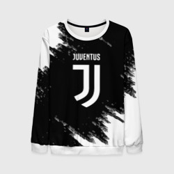 Мужской свитшот 3D Juventus спорт краски черно белый
