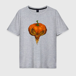 Мужская футболка хлопок Oversize Halloween pumpkin
