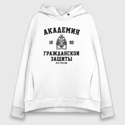 Женское худи Oversize хлопок АГЗ - Академия Гражданской Защиты МЧС России