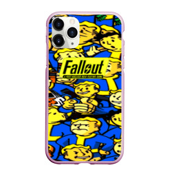 Чехол для iPhone 11 Pro Max матовый Fallout logo game