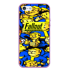 Чехол для iPhone 5/5S матовый Fallout logo game