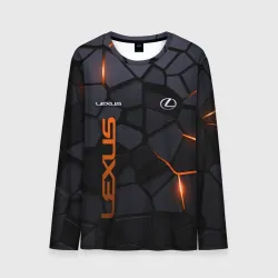 Мужской лонгслив 3D Lexus - плиты с эффектом свечения