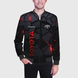 Мужской бомбер 3D Toyota - плиты с эффектом свечения - фото 2