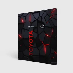 Холст квадратный Toyota - плиты с эффектом свечения