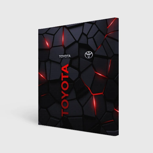 Холст квадратный Toyota - плиты с эффектом свечения