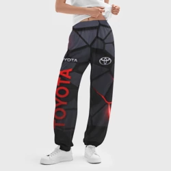 Женские джоггеры оверсайз 3D Toyota - плиты с эффектом свечения - фото 2