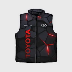 Детский жилет утепленный 3D Toyota - плиты с эффектом свечения