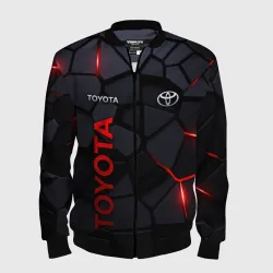Мужской бомбер 3D Toyota - плиты с эффектом свечения