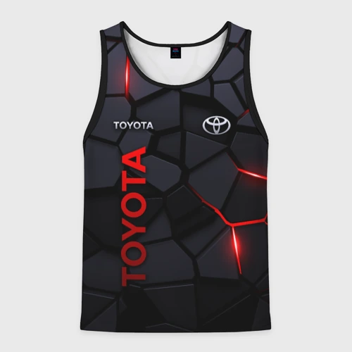 Мужская майка 3D Toyota - плиты с эффектом свечения