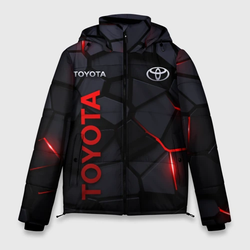 Мужская зимняя куртка 3D Toyota - плиты с эффектом свечения