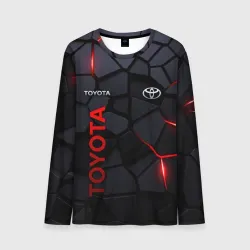Мужской лонгслив 3D Toyota - плиты с эффектом свечения