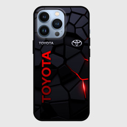 Чехол для iPhone 13 Pro Toyota - плиты с эффектом свечения