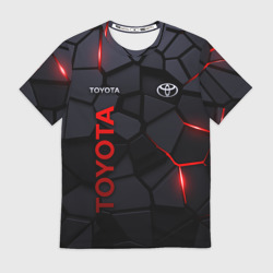 Мужская футболка 3D Toyota - плиты с эффектом свечения