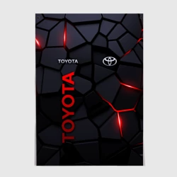 Постер Toyota - плиты с эффектом свечения