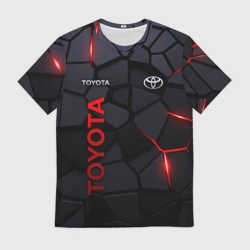 Мужская футболка 3D Toyota - плиты с эффектом свечения