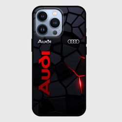 Чехол для iPhone 13 Pro Audi - плиты с эффектом свечения