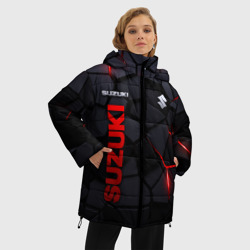 Женская зимняя куртка Oversize Suzuki - плиты с эффектом свечения - фото 2