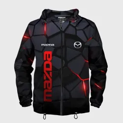 Мужская ветровка 3D Mazda - плиты с эффектом свечения