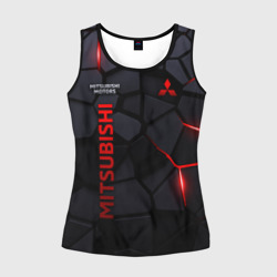 Женская майка 3D Mitsubishi - плиты с эффектом свечения