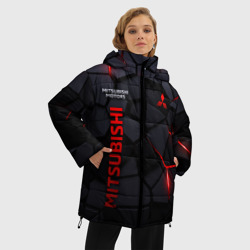 Женская зимняя куртка Oversize Mitsubishi - плиты с эффектом свечения - фото 2